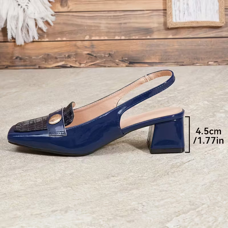 Clásico Señorial | Tacón 4.5 cm | Negro, Azul, Vinotinto | Tallas 35-40