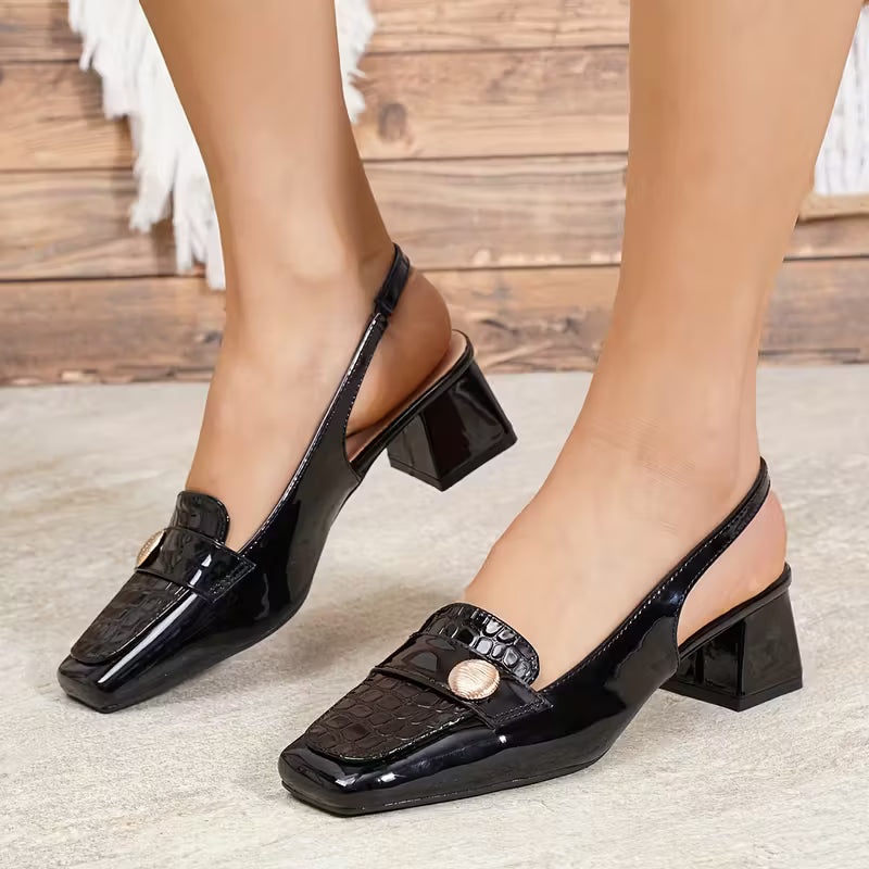 Clásico Señorial | Tacón 4.5 cm | Negro, Azul, Vinotinto | Tallas 35-40